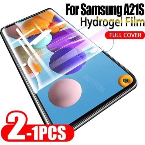 1-2PCS Hydrogel Film For Samsung Galaxy A21S SM-A217F Screen Protector Hydrogel Protective Film For Samsung a21s screen film