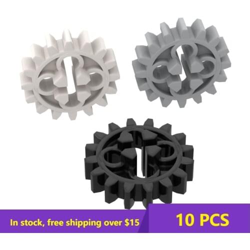 10PCS MOC Bricks 4019 16-tooth gear 4019 For Building Blocks Parts DIY Education Construction Parts Toys for children