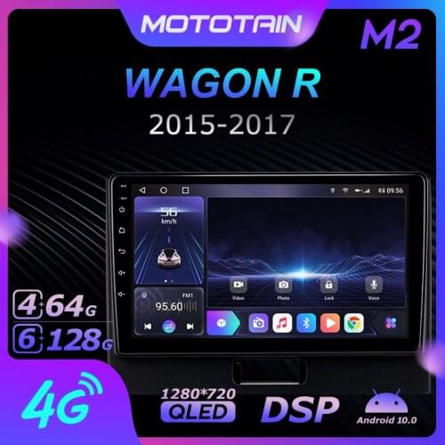 1280*720 Android 10.0 Mototain Car Multimedia Auto Radio for Suzuki WAGON R 2015 - 2017 4G LTE Audio GPS Player 8 Core 6G 128G