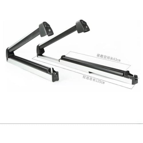 Car Luxury Models Car Roof Ski Carrier, Lockable Mobile Telescopic Roof Rack Ski Racks, Ski Racks.Aluminum Load 300 (kg)