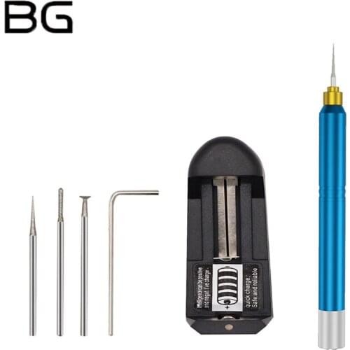 BG W-05 Electric Polishing Pen Mobile Phone CPU Grinding Tool with Battery for Phone Motherboard BGA Chip carving Repair Tool