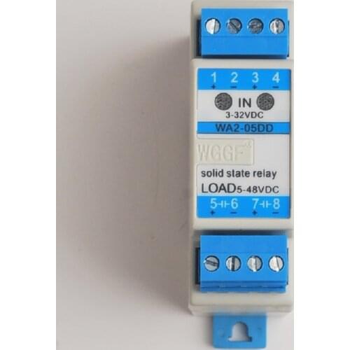 Din Guide 2Loop SSR 5A DC24V Compact Solid State Relay with Heat Sink
