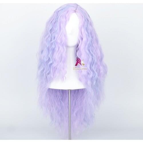 Comic Show Dress Up Show Halloween Dragon Myth Cosplay Fake Fever Selling Long Hair Purple Wig Cosplay Show
