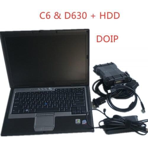 MB Star Diagnosis C6 Doip Multiplexer with Software Xen-try HDD VCI C6 WIFI Function with Laptop D630 Diagnosis SD Connect C6