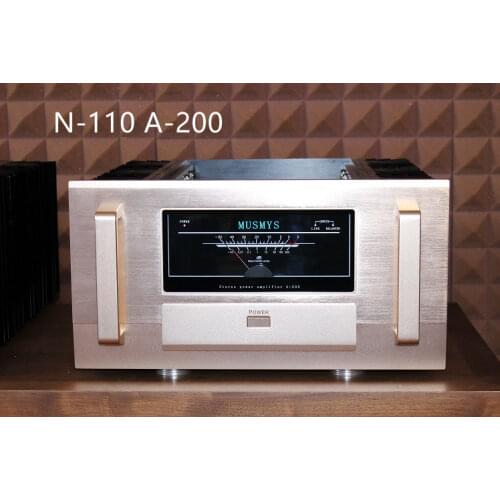 MUSMYS High-end N-110 A-200 Mono bock Class A Power Amplifier study Auccphase brand technology 300W/CH 8-ohm HiFi Power AMP