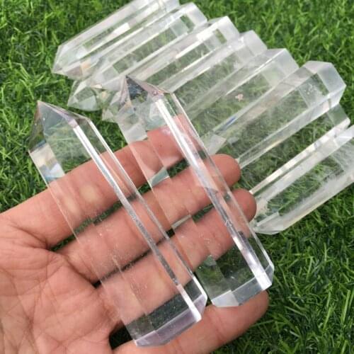 Natural white smelting wand point quartz mineral crystals healing stones for home decoration