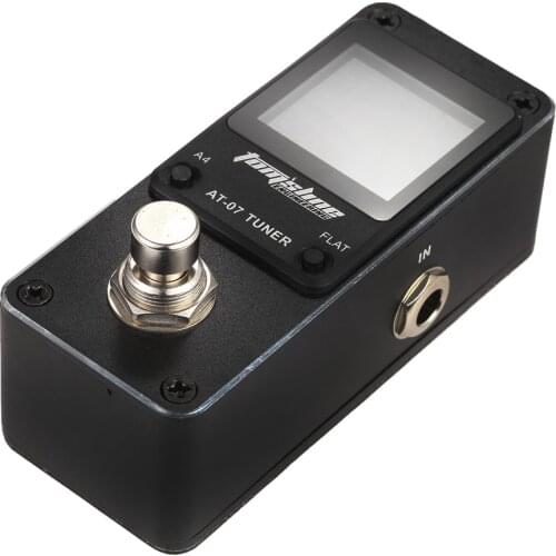 AROMA AT-07 Mini Chromatic Tuner Effect Pedal Mini Single Electric Guitar Effects for guitar accessories parts