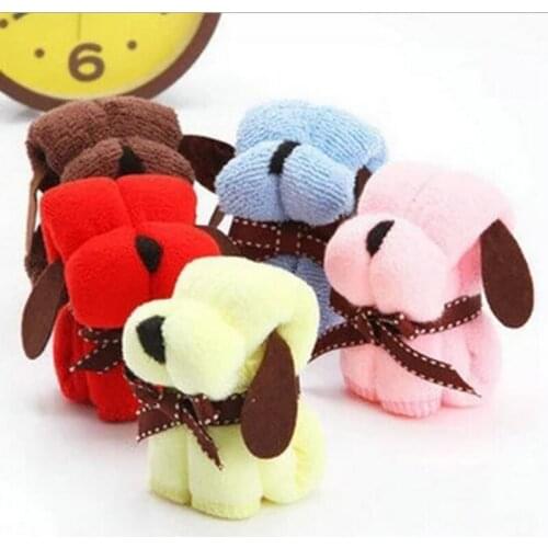 Creative hot childrens towel Puppy lollipop cake realistic design Microfiber soft and comfortable Holiday event gift baby cloth