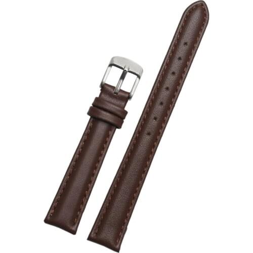 BEAFIRY Watch Band 14mm 16mm 18mm 20mm Genuine Leather Strap Watchband for CK huawei Samsung Men Women Brown Black Blue White