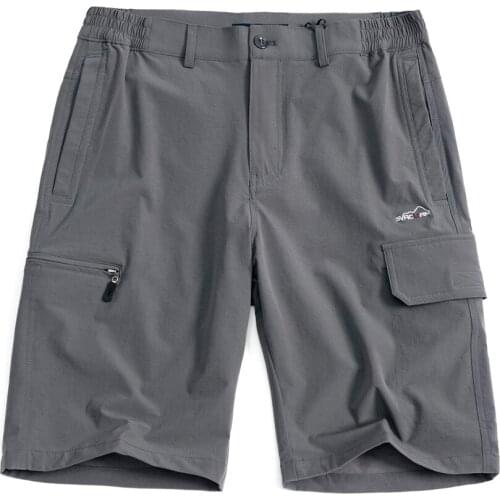 Summer Mens Quick Drying Hiking Trekking Breathable Fabric Outdoor Multi-Pocket Shorts Camping Fishing Casual Thin Shorts SG005
