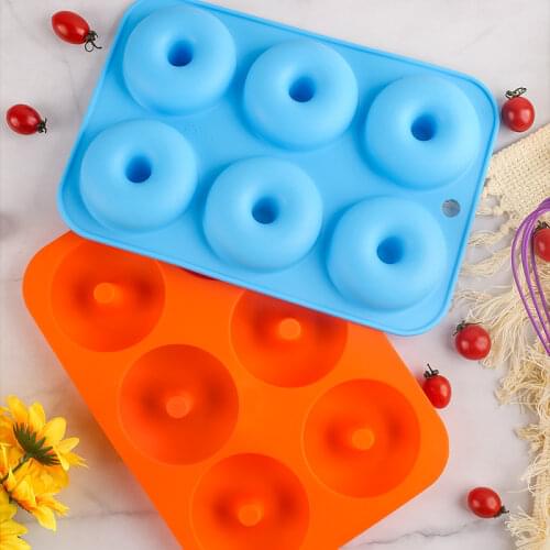 Silicone Donut Mold Strawberry Cake Mould Non-Stick Candy Doughnut Baking Pan Bakeware Tool