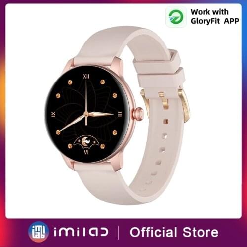 New IMILAB W11 Smart Watch Women Smart Watches 180mAh Battery Heart Rate Sports Fitness Tracker IP68 Waterproof Watch GloryFit