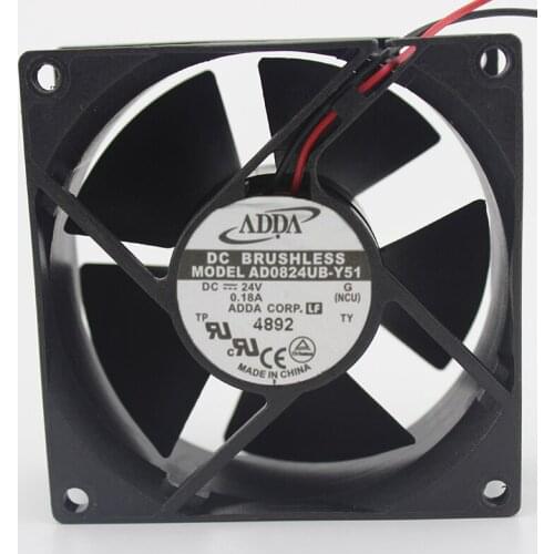 Brand new original AD0824UB-Y51 8032 24V 0.18A chassis fan cabinet fan
