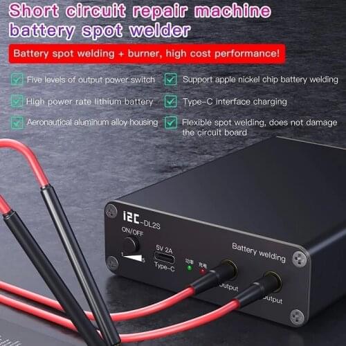 I2C DL-02S 30A Welding Pen Short Circuit Repair Instrument 18650 Battery Welding Work For Mobile Repair Electric Welding Tools