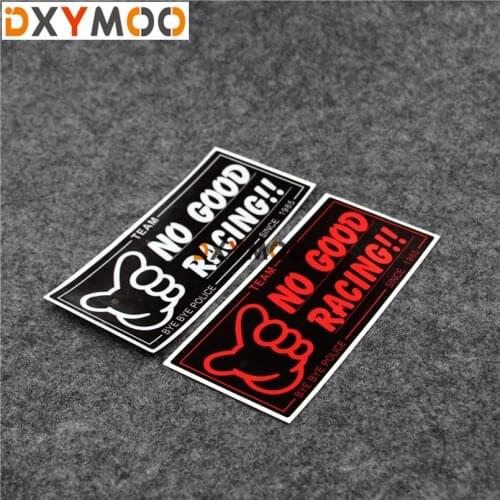 Reflective Car Stickers Japanese No Good Racing Funny Byebye 1985 Motorcycle Vinyl Bumpers Car Styling 18x8cm
