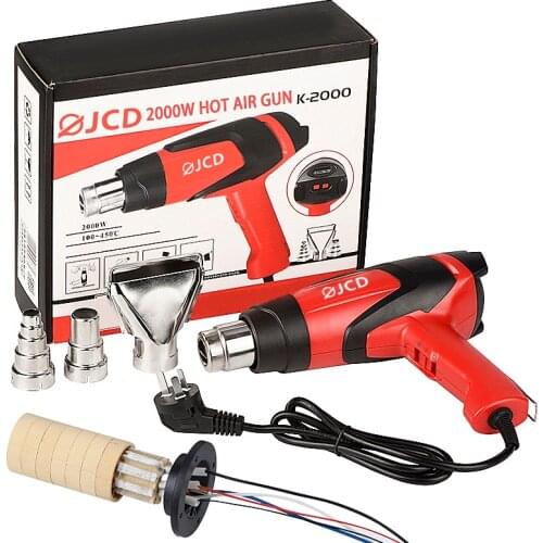 JCD 2000W HOT AIR GUN 220V/110V Adjustable temperature industrial Heat gun for Home DIY soldering Rework LCD display hair dryer