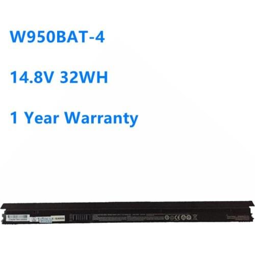W950BAT-4 New Laptop Battery For Clevo 6-87-W95KS-42F 6-87-W95KS 4ICR18/65 W950BAT-4 14.8V 32WH