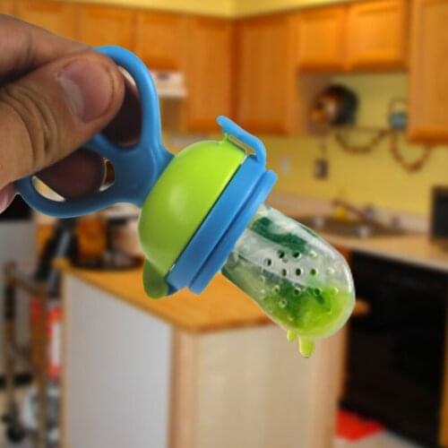 1Pcs Fresh Food Nibbler Baby Pacifiers Feeder Kids Fruit Feeder Nipples Feeding Safe Baby Supplies Nipple Teat Pacifier Bottles