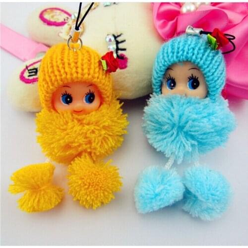 10pcs 8cm Kids Toys Soft Interactive Baby Dolls Toy Mini Doll For boys and Girls Free Shipping
