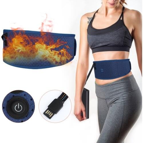 3 Gear Adjustable Waist Hot Compress Far Infrared Electric Heating Therapy Back Waist Support Belt Brace Massage Health Care