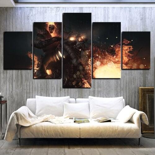 5 Piece HD Fantasy Art Picture Prince of Persia The Forgotten Sands Video Game Poster Canvas Paintings for Home Wall Decor
