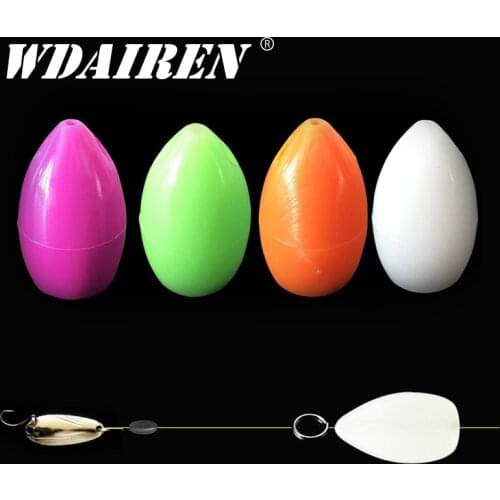 5Pcs Bullet Fishing Floating Fishing Space Beans Balls Texas Rig Luminous Plastic Worm Lightweight Lure Help throwing Accessorie
