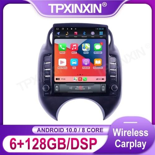 Android 10 IPS Screen Car Radio For Nissan MaRch 2010 - 2016 Multimedia Video Audio Recorder DVD Player Navigation GPS Auto 2din