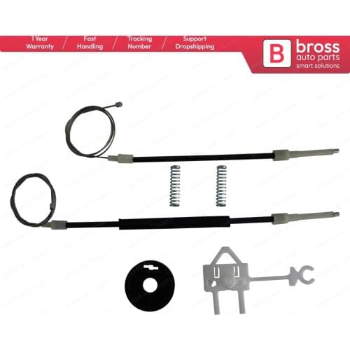 Bross Auto Parts BWR5298 Electrical Power Window Regulator Repair Set Front Right Door 46786202 for Fiat Siena 2002-2012
