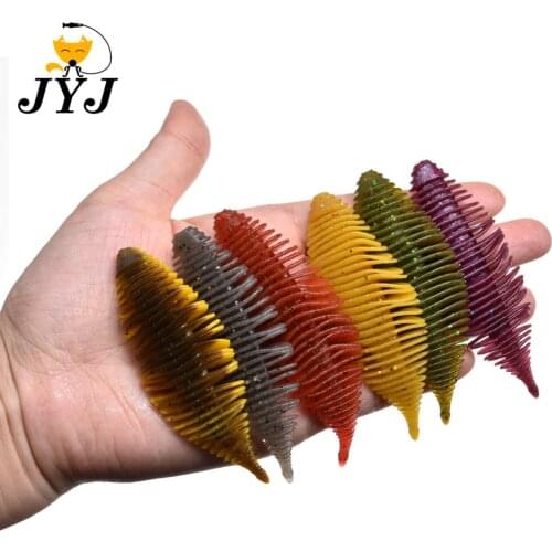 12pcs 8.5cm 6g artificial soft worm weed grub lure baits , big smell salt bass walleyes fishing bait isca pesca