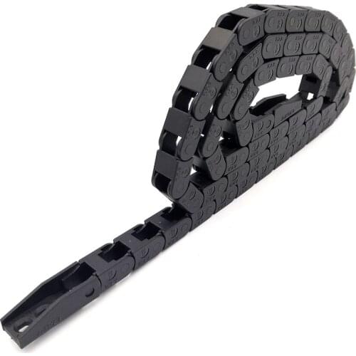 JFLO 7x7mm 1 Meter Drag Chain Cable Wire Carrier With End Connectors For CNC Router Machine Tools Transmission Free Shipping