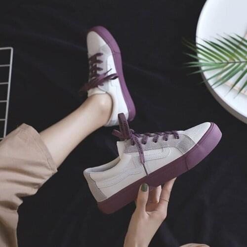Low-cut Canvas Shoes Women Soft Leather Running Sneakers Harajuku Fashion Breathable Unisex Sports Shoes Female Casual Falts