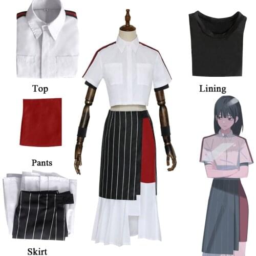 DEVIL GAME LINK CLICK Qiao Ling Cosplay Costume Anime Top Skirt Lining Pants Wig Uniform Sets Women Girls Halloween Role Play