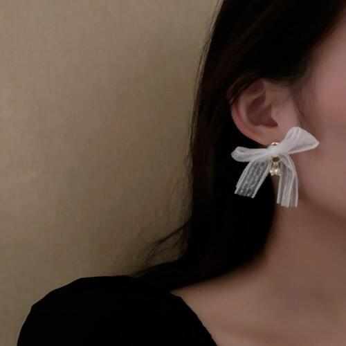 Summer new style personality creative bow earrings luxury fashion casual dance party earrings for women