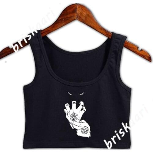 Fullmetal Alchemist Manga Crop Top Women Gift Spring Autumn Graphic Top Outfit Crew Neck Outfit For Girls Vest