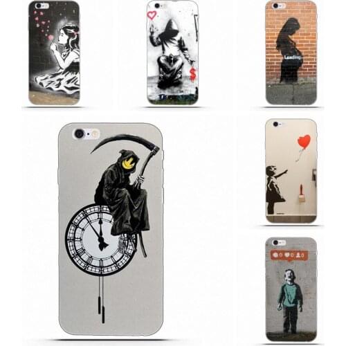 Soft Cell Bags Funny Street Art Banksy Graffiti For Sony Xperia Z Z1 Z2 Z3 Z4 Z5 compact Mini Premium M2 M4 M5 T3 E3 E5 XA