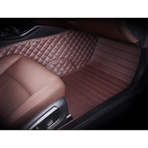 Myfmat new car floor mats leather rugs foot pad for Alfa Romeo Boxster Cayenne cayman Bentley Arnage Flying Spur GT double layer