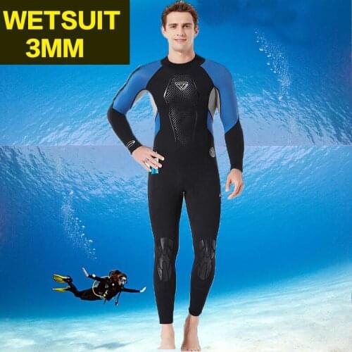Wetsuit Men,3mm Super Stretch Neoprene,Keep Warm DivingSuit,Professional Suitable for Swimming Scuba Diving Bathing Suit