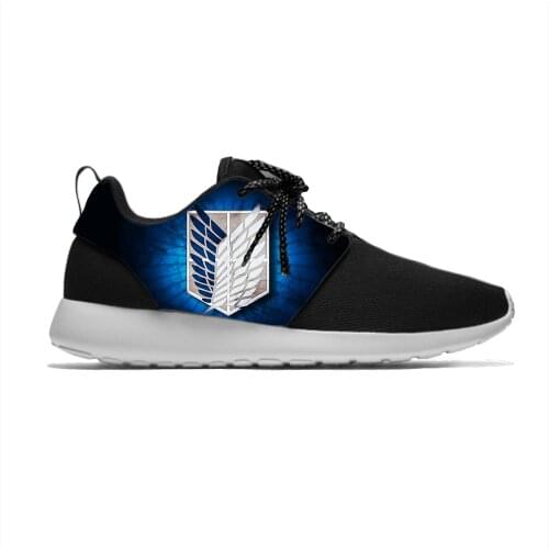 Attack on Titan Wings Of Freedom Anime Manga Funny Sport Running Shoes Casual Breathable Lightweight 3D Print Men Women Sneakers