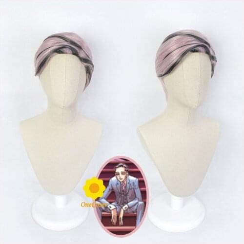 Anime Tokyo Revengers Rindo Haitani Cosplay Wig Pink Black Short Hair Heat-resistant Fiber Hair + Free Wig Cap Halloween Party