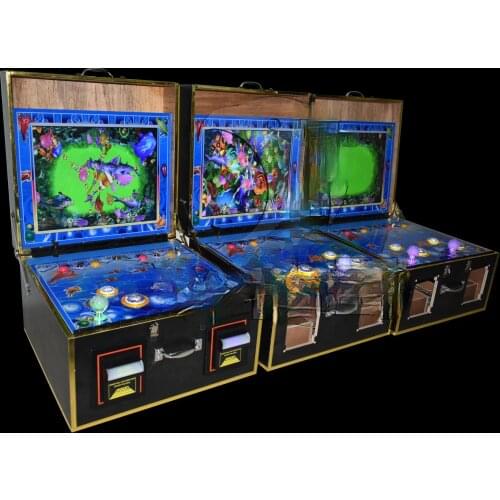 Fish game portable with bill acceptors smallest amusement coin operated game machine for sale