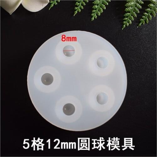 Transparent Silicone Mould Resin Decorative Craft DIY 12mm Stereo spheric universe ball Type epoxy resin molds for jewelry
