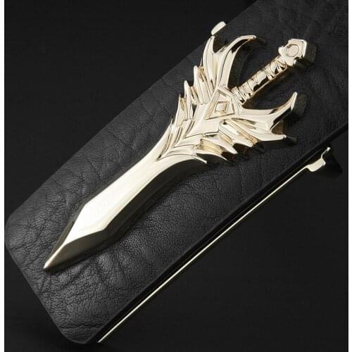 High quality genuine leather belt fashion sword buckle designer mens belts cowhide belts for men jeans luxury brand Waist Strap