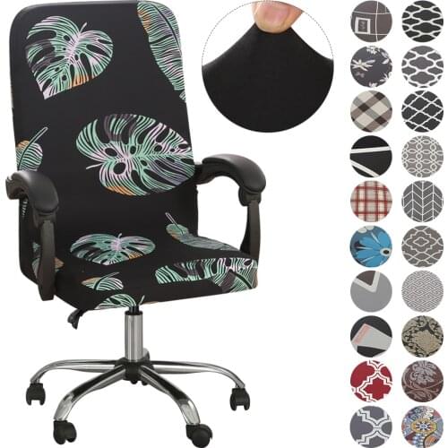 Office Chair Cover Jacquard Removable Gaming Computer Case Cushion Covers Dust Guards For Home Leisure Universal Size Modern