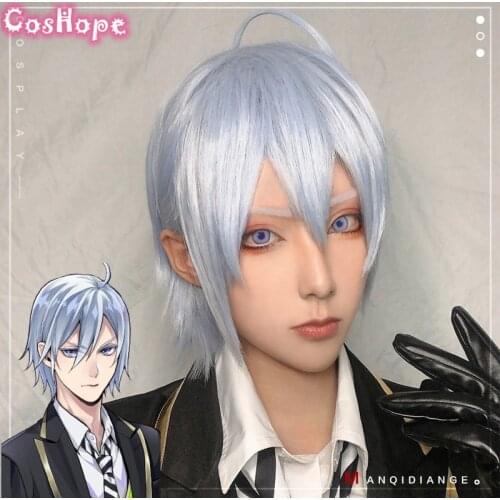 Sliver Cosplay Wig Twisted Wonderland Cosplay Short Wig Cosplay Anime Cosplay Wigs Heat Resistant Synthetic Wigs