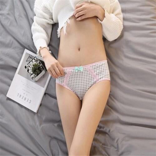 Free Shipping 5pcs/lot Hot Selling Womens Underwear Bows Cute girl Cotton Sexy Low-Waist Panties Ladies Briefs CMSQL209