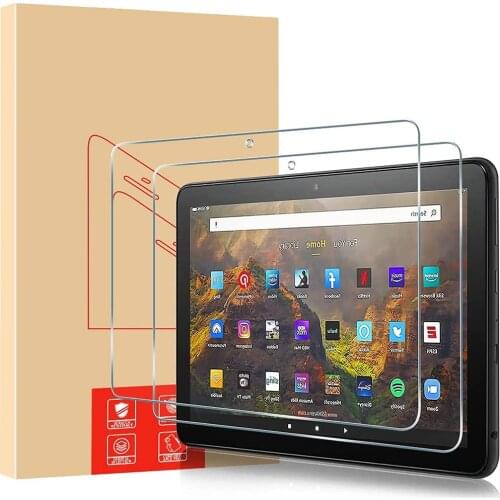 [2 Pack] All-new Fire HD 10 Plus/Fire HD 10 Kids Pro Screen Protector (11th Gen, 2021 Releas) - Anti-Scratch Tempered Glass