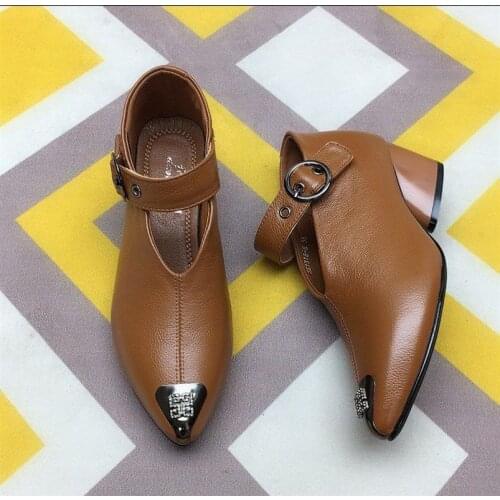 LLOGAI Spring Women Boots Pointed Toe Diamond Ankle Boots Snake Pattern Ankle Belt Buckle Metal Sheet Stilettos High Heels Shoes