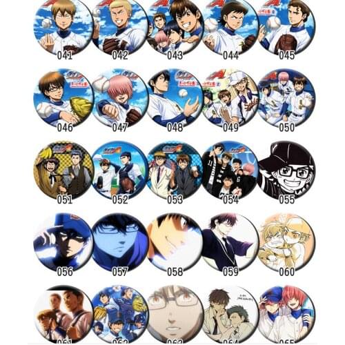 1pc 58mm Anime Ace of Diamond Hobby Eijun Furuya Baseball acrylic Icons Pins Badges Brooch