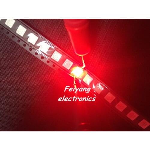 1000pcs 5050 SMD/SMT LED White/warm white/Blue/Green/RED/YELLOW 6 color can choose 5050 smd led 60MA