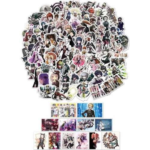 103Pcs Danganronpa: Trigger Happy Havoc Anime Stickers Scrapbooking PVC Graffiti Scrapbook Sticker For Laptop Skateboard Luggage